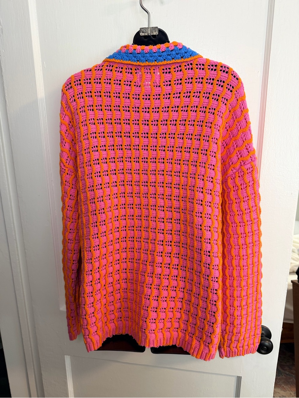 BDG Pink and Coral Knit Wide-Leg Pants with Matching Jacket - Picture 13 of 13